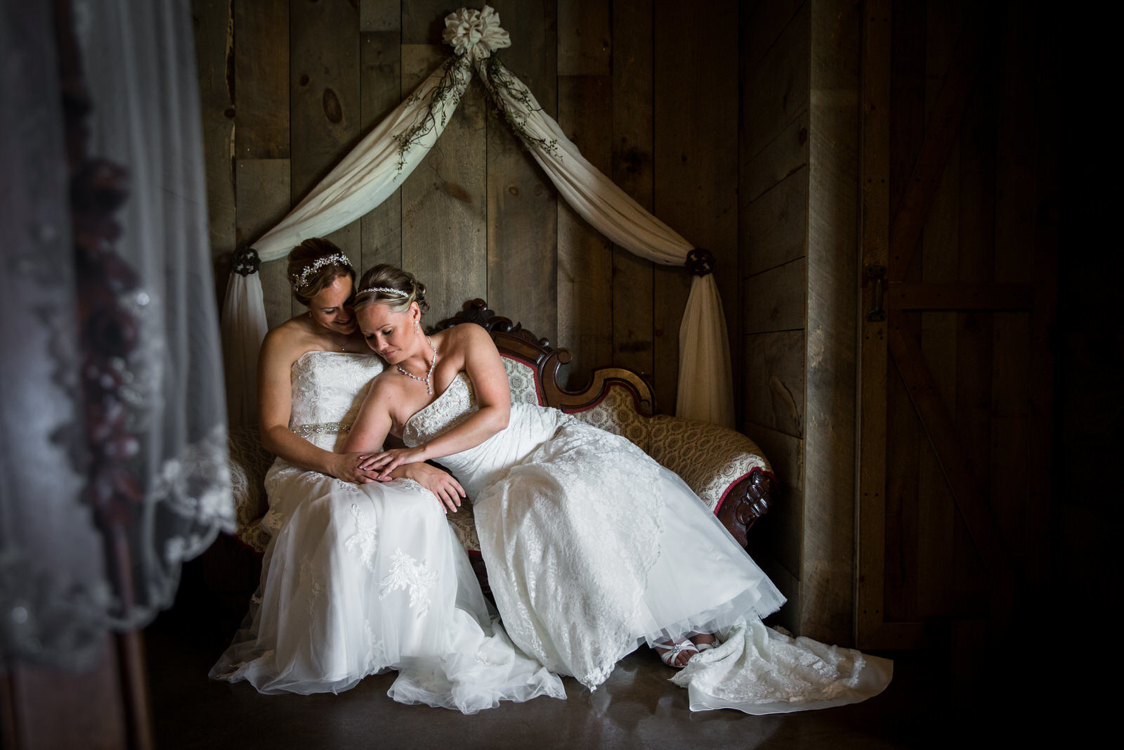 Creekside Farm Wedding romantic bridal shots