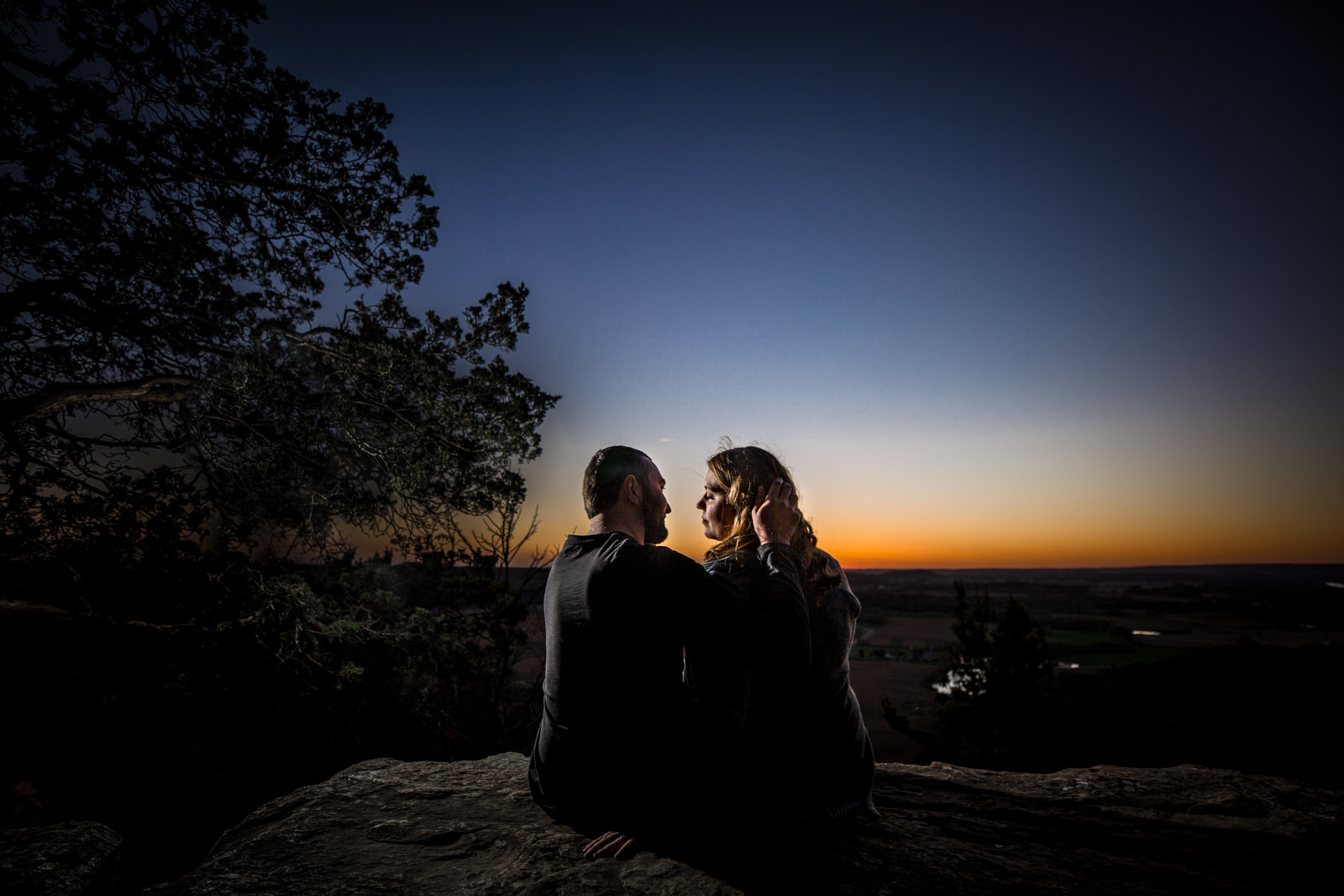 Lodi Engagement Session romantic sunset portrait