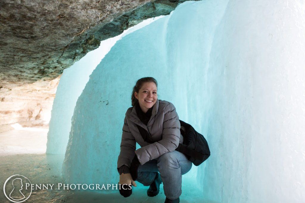 Minnehaha Frozen Falls Adventure blue frozen waterfalls
