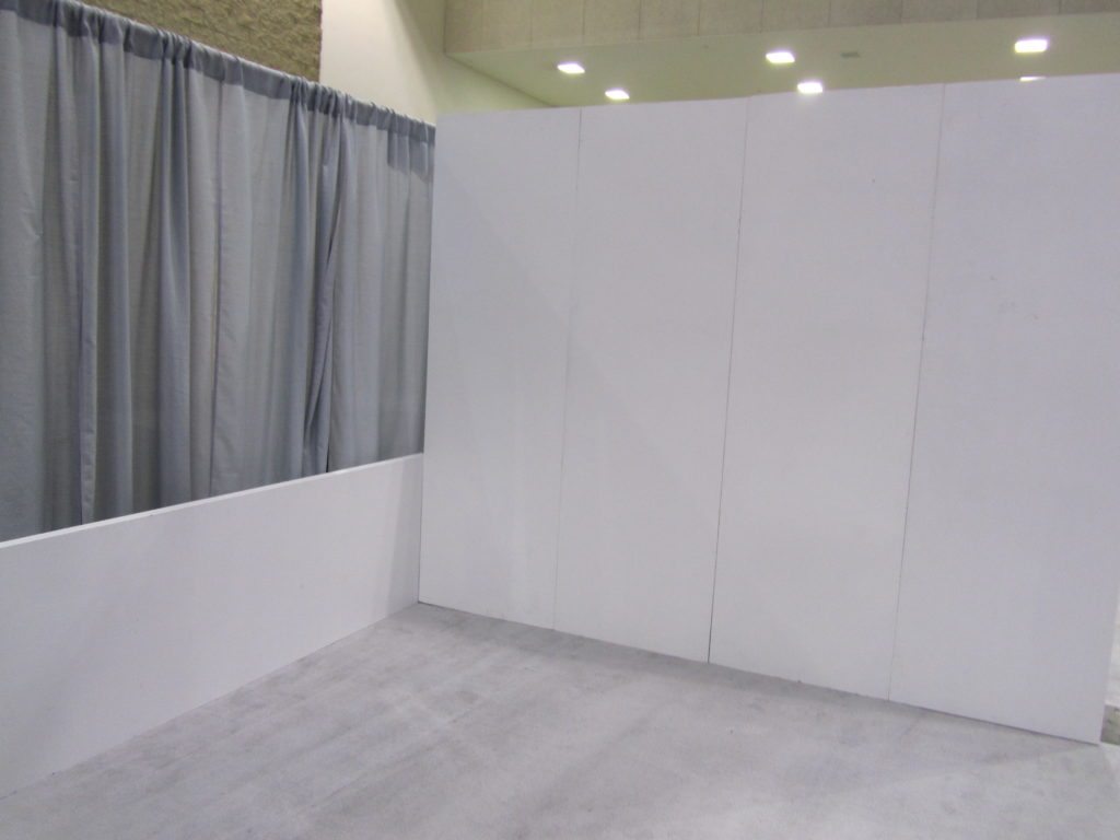 Bridal Booth Set Up four panel wall