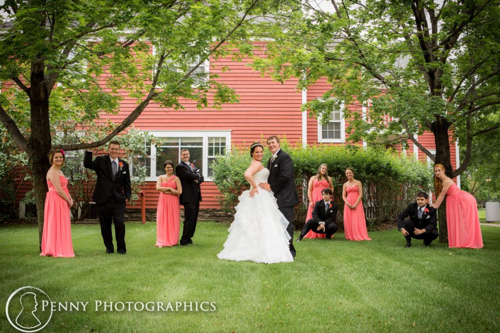 Earle Brown Heritage Wedding wedding party photos outdoors