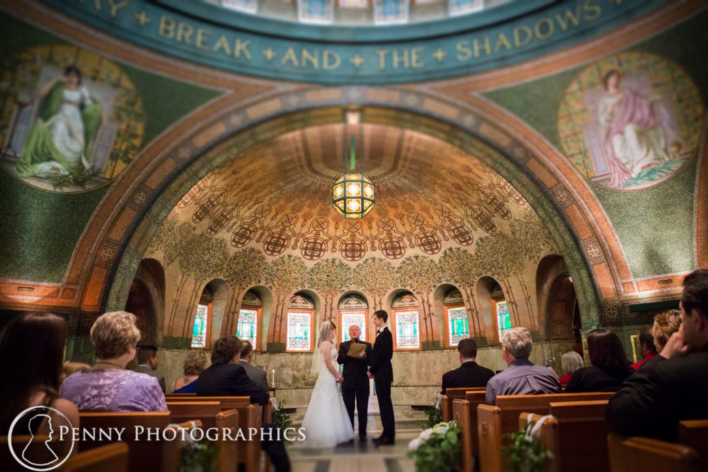 wedding at Lakewood Memorial Chapel in Minneapolis