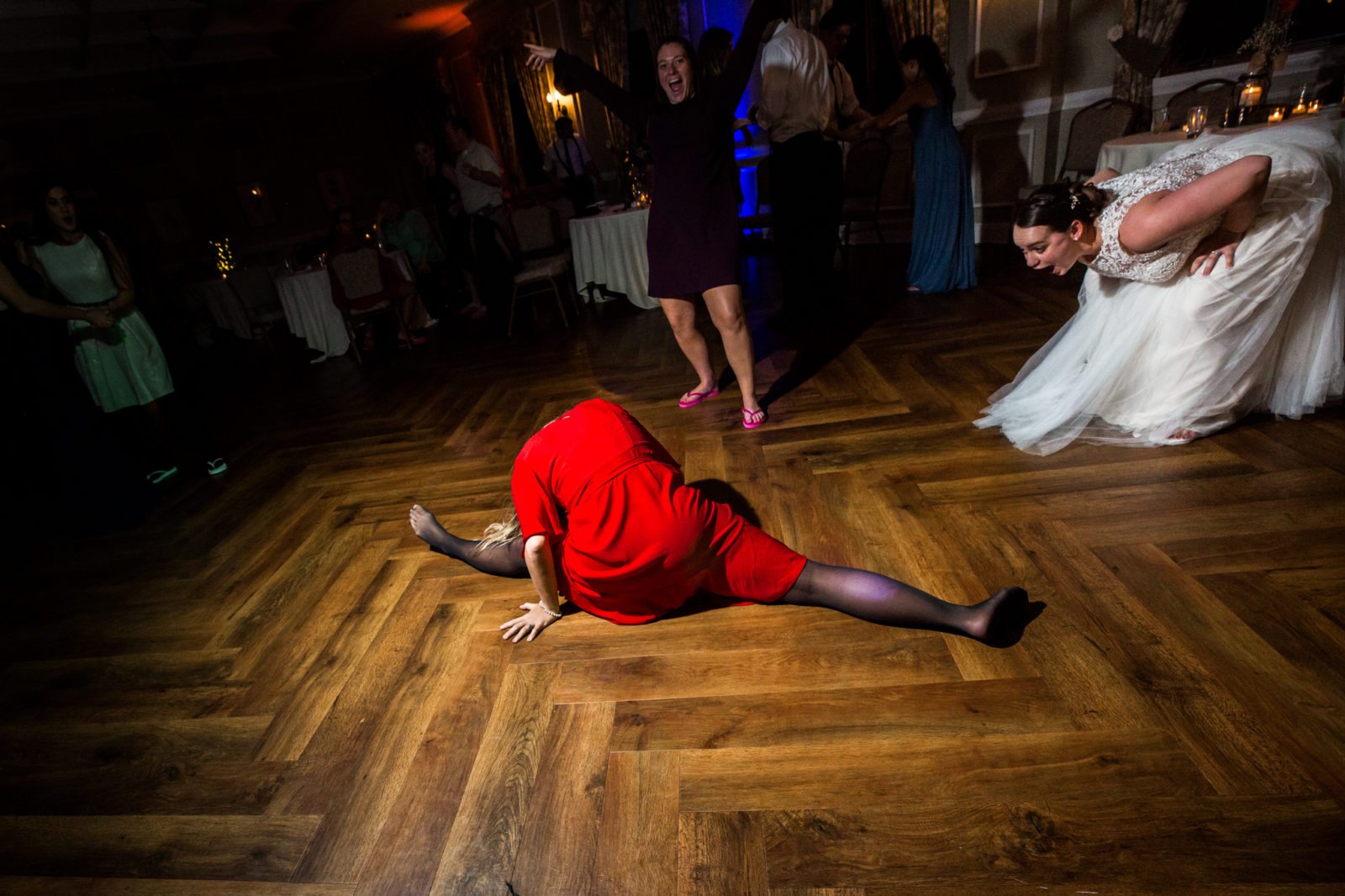 gale mansion wedding dance floor splits