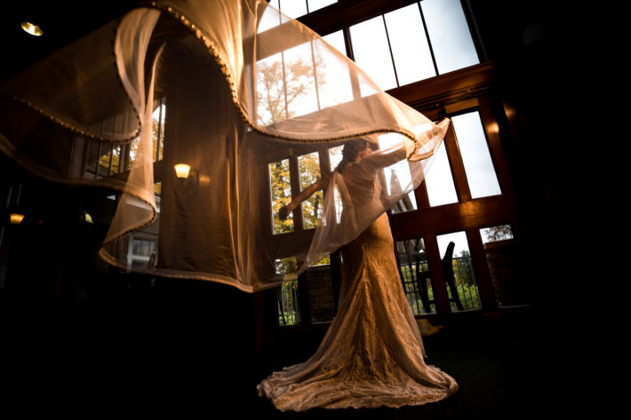 bridal portrait bearpath wedding