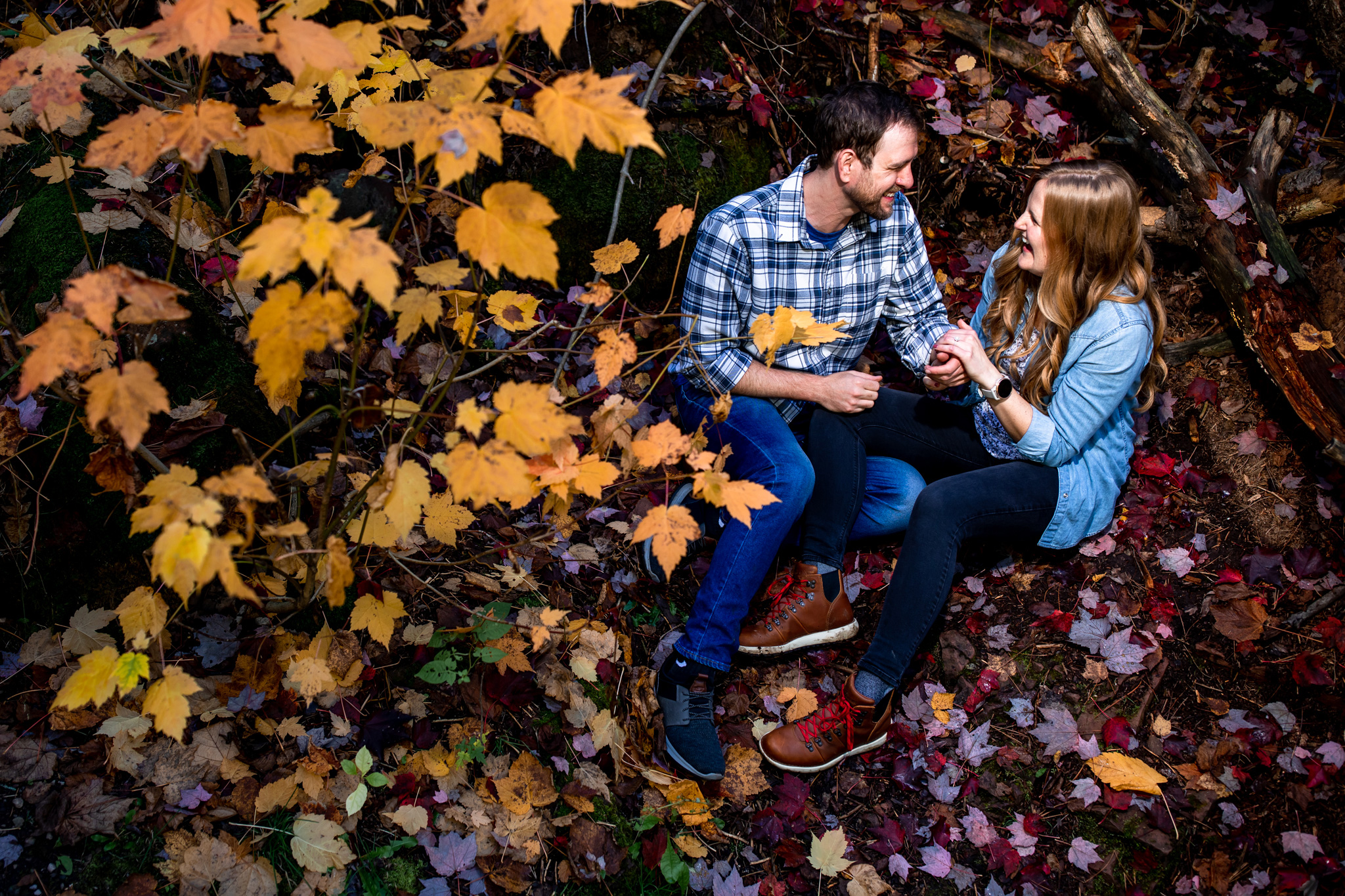 Hiking engagement session
