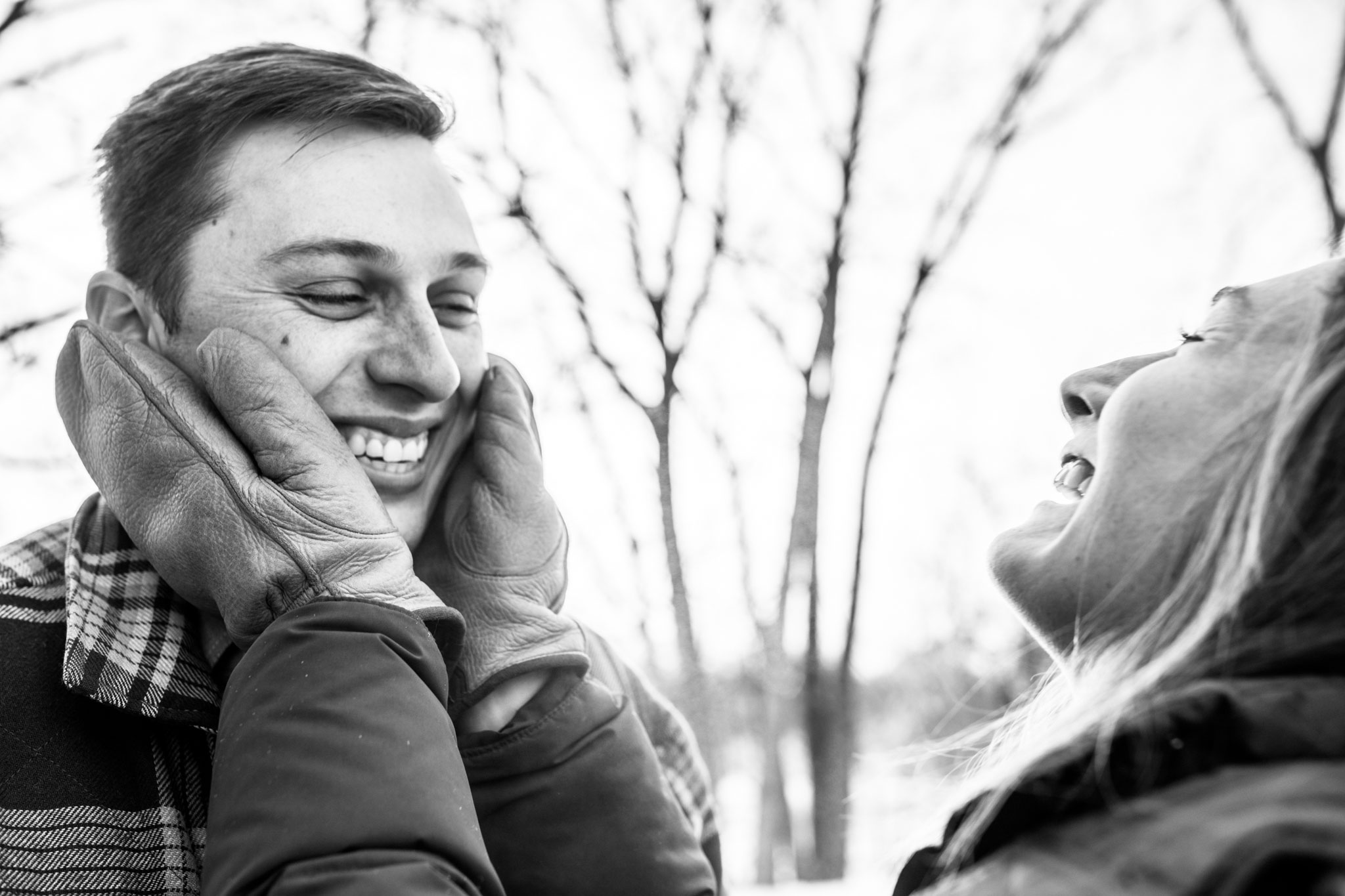 Silverwood winter engagement session