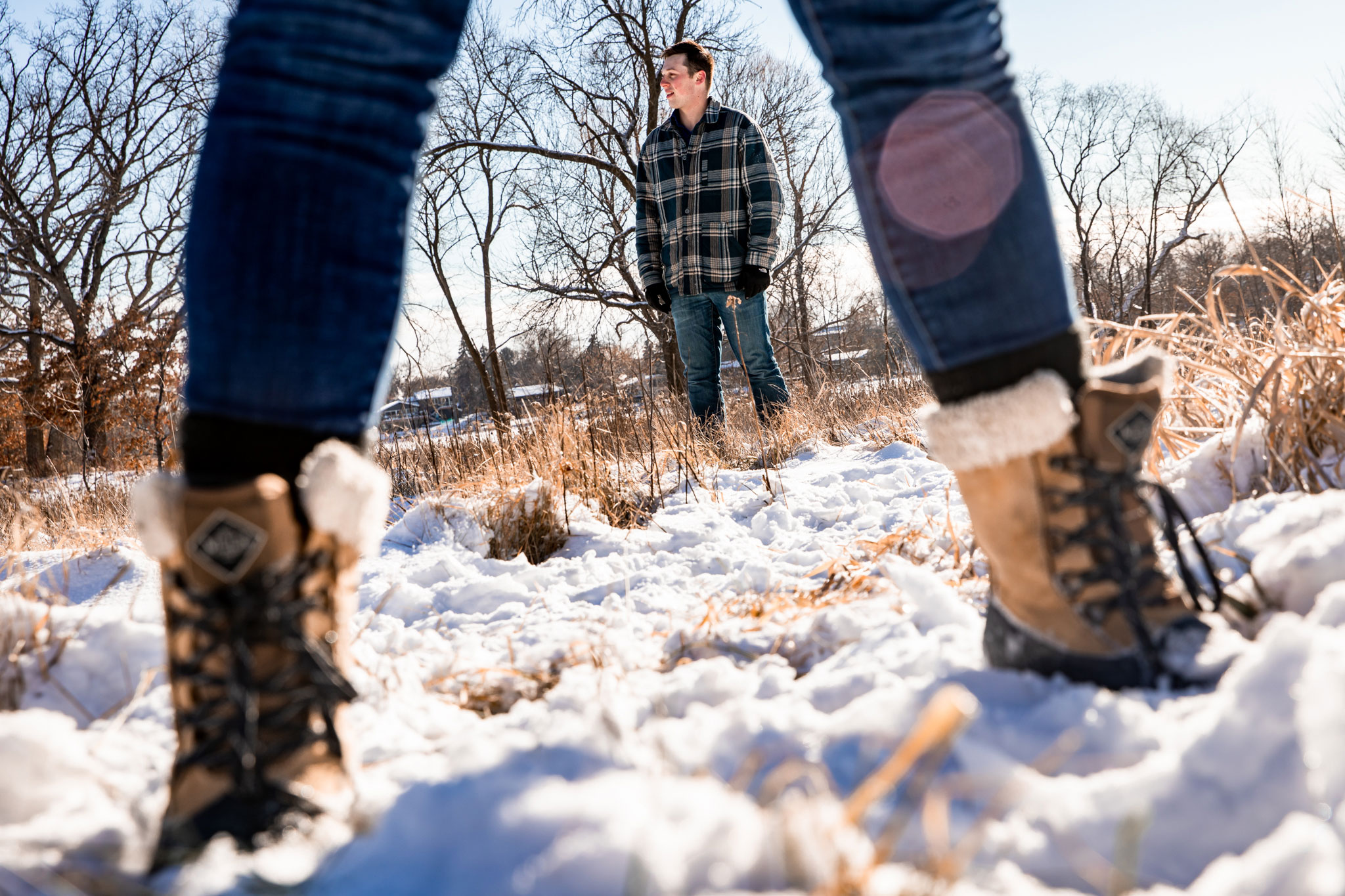 Silverwood winter engagement session