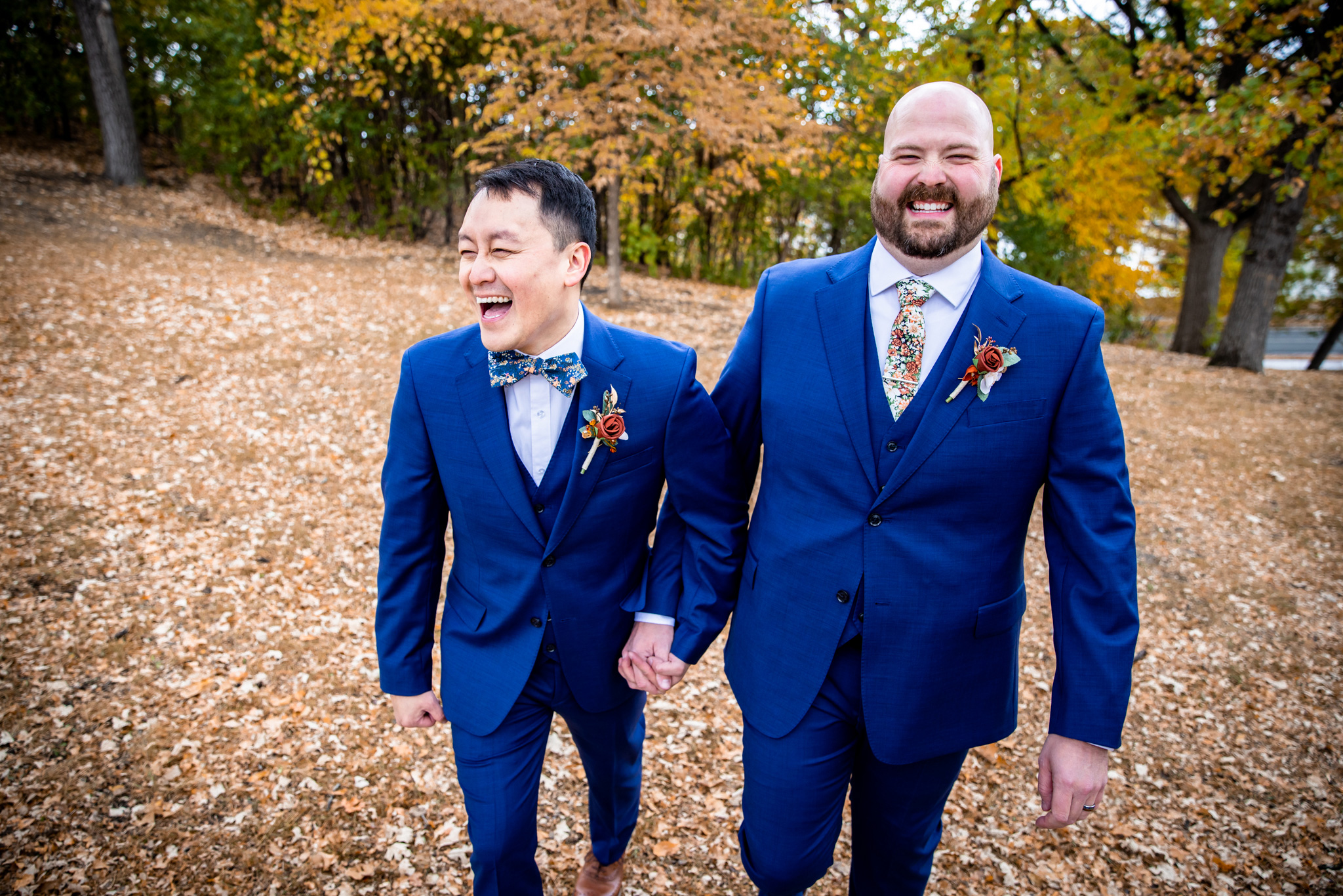 Same-sex fall wedding
